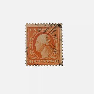 Washington Stamp 6 CENT 1917 US Postage USED Cancelled Vintage Rare